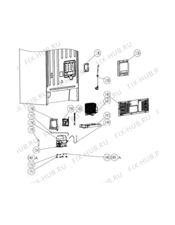 Взрыв-схема холодильника Electrolux EN6084JOX - Схема узла Cooling system 017